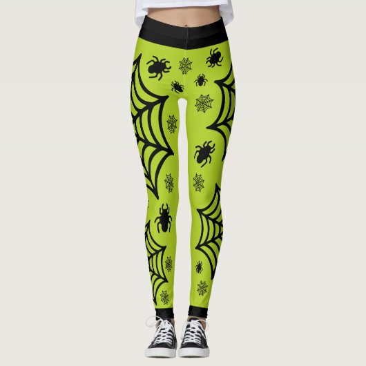 Spiderweb Halloween Leggings (Voorkant)