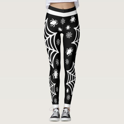 Spiderweb Halloween Leggings (Voorkant)