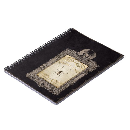 Spiderweb Halloween Notitieboek (Linkerzijde)