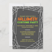 Spiderweb Halloween Party Kaart (Voorkant)