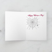 Spiderweb Heart Feestdagen Kaart (Binnen)