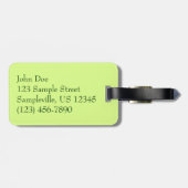 Spiderweb in de Natuur Tropische bladeren Bagagelabel (Achterkant horizontaal)