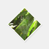 Spiderweb in de Natuur Tropische bladeren Servet (Hoek)