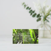 Spiderweb in Tropical Leaves Nature Visitekaartje (Staand voorkant)