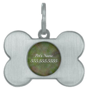 Spiderweb met druppelets ID-tag Huisdieren Naamplaatje