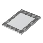 Spiderweb Notitieblok (donkergrijs en wit) (Linkerzijde)