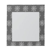 Spiderweb Notitieblok (donkergrijs en wit) (Voorkant)