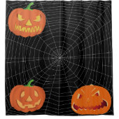 Spiderweb op Black... Douchegordijn (Voorkant)
