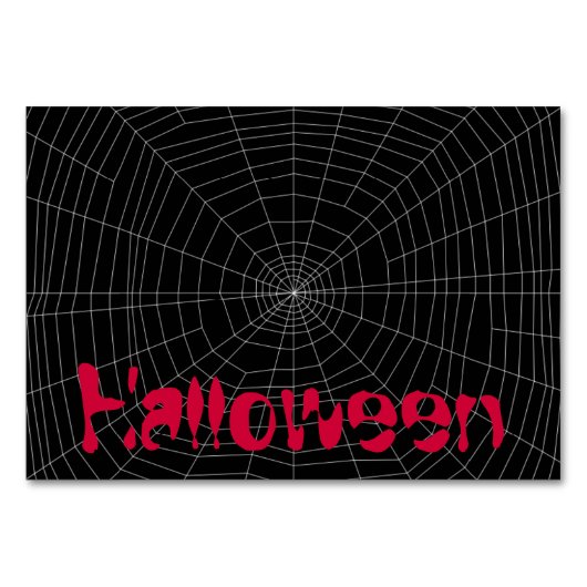 spiderweb op zwart kaart (Voorkant)