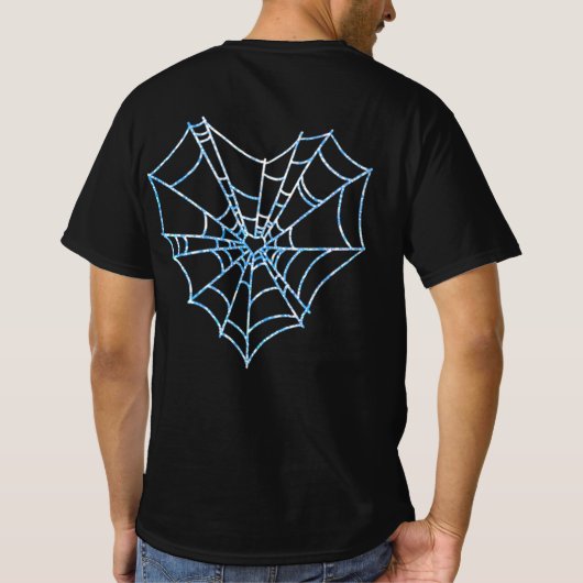 Spiderweb or Cobweb Printed Design Tshirt  (Achterkant)