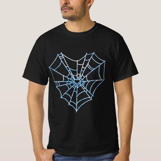 Spiderweb or Cobweb Printed Design Tshirt  (Voorkant)