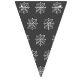 Spiderweb Party Banner (wit & donkergrijs) (Eerste vlag)
