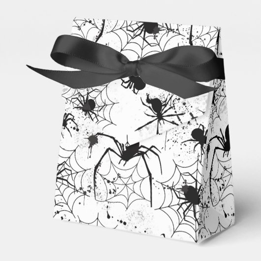 Spiderweb Pattern Halloween  Bedankdoosjes (Voorkant Zijde)