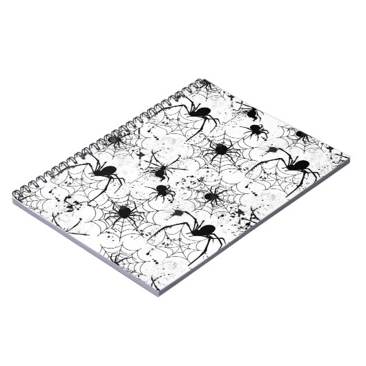 Spiderweb Pattern Halloween  Notitieboek (Linkerzijde)