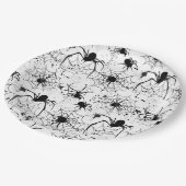 Spiderweb Pattern Halloween Papieren Bordje (Gekanteld)