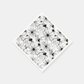 Spiderweb Pattern Halloween  Servet (Hoek)