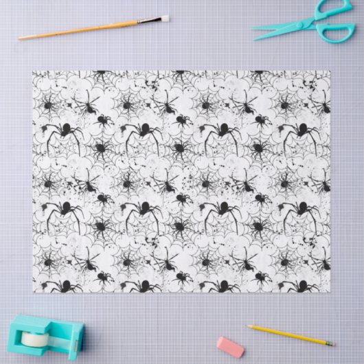 Spiderweb Pattern Halloween Tissuepapier (Craft)