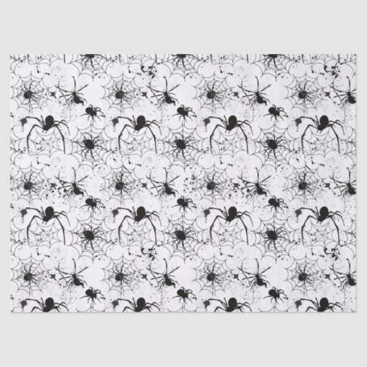 Spiderweb Pattern Halloween  Tissuepapier (Voorkant)