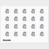 Spiderweb Perzisch - Pluizige Perzische kat Hallow Ronde Sticker (Vel)