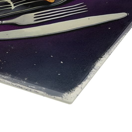 Spiderweb Salsa & Haunted Chips Snijplank (Hoek)