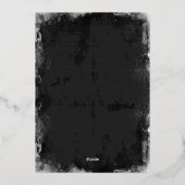 Spiderweb +  Script Halloween Party Gold Folie Feestdagenkaart (Achterkant)