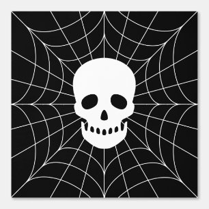 Spiderweb Skull Behang