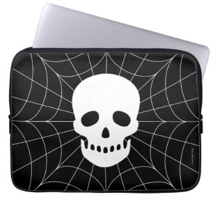Spiderweb Skull Electronics Bag Laptop Sleeve