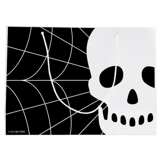 Spiderweb Skull Groot Cadeauzakje (Achterkant)