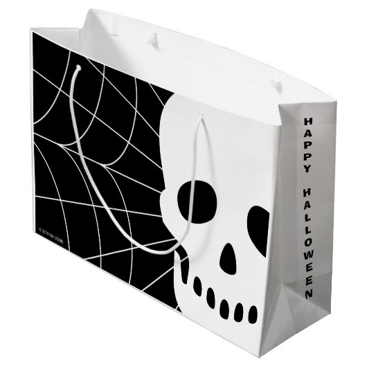 Spiderweb Skull Groot Cadeauzakje (Achterkant Gekanteld)
