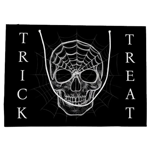 Spiderweb Skull Groot Cadeauzakje (Achterkant)