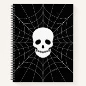 Spiderweb Skull Notitieboek (Voorkant)