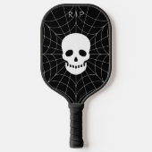 Spiderweb Skull Pickleball Paddle (Voorkant)