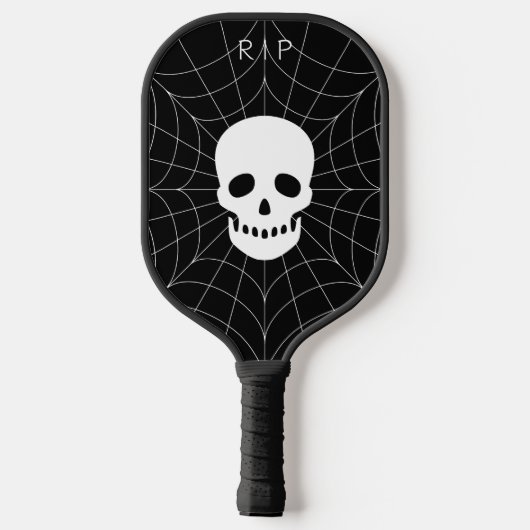 Spiderweb Skull Pickleball Paddle (Achterkant)