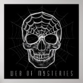 Spiderweb Skull Poster (Voorkant)