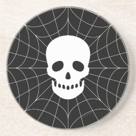 Spiderweb Skull Sandstone Onderzetter