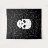 Spiderweb Skull Tapestry Wandkleed (Voorkant (horizontaal))