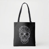 Spiderweb Skull Tote Bag (Voorkant)