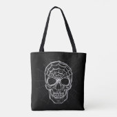 Spiderweb Skull Tote Bag (Achterkant)