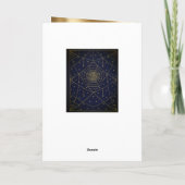 Spiderweb spinnen en sterren zwart en goud kaart (Achterkant)