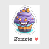 Spiderweb Sweets: Halloween Cupcake Sticker (Vel)