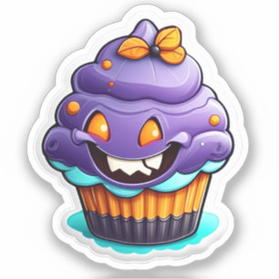 Spiderweb Sweets: Halloween Cupcake Sticker