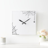 Spiderweb Wall Clock Vierkante Klok (Huis)
