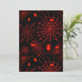 Spiderweb with spiders black backround kaart (Staand voorkant)