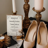 Spiderwebben Black and White Gothic Wedding Kaart