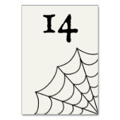 Spiderwebben Black and White Gothic Wedding Kaart (Achterkant)