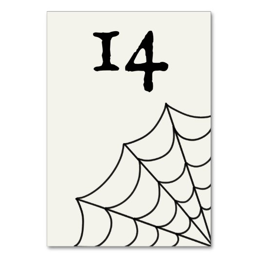 Spiderwebben Black and White Gothic Wedding Kaart (Voorkant)