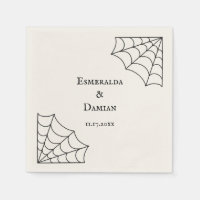 Spiderwebben Black and White Gothic Wedding