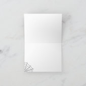 Spiderwebben Black en Grey Gothic Wedding Bedankkaart (Binnen)