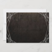 Spiderwebs Gothic bruiloft zal je mijn bruidsmeisj Kaart (Achterkant)