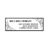 Spiderwebs Halloween Gothic Mr. & Mrs Zelfinktende Stempel (Design)